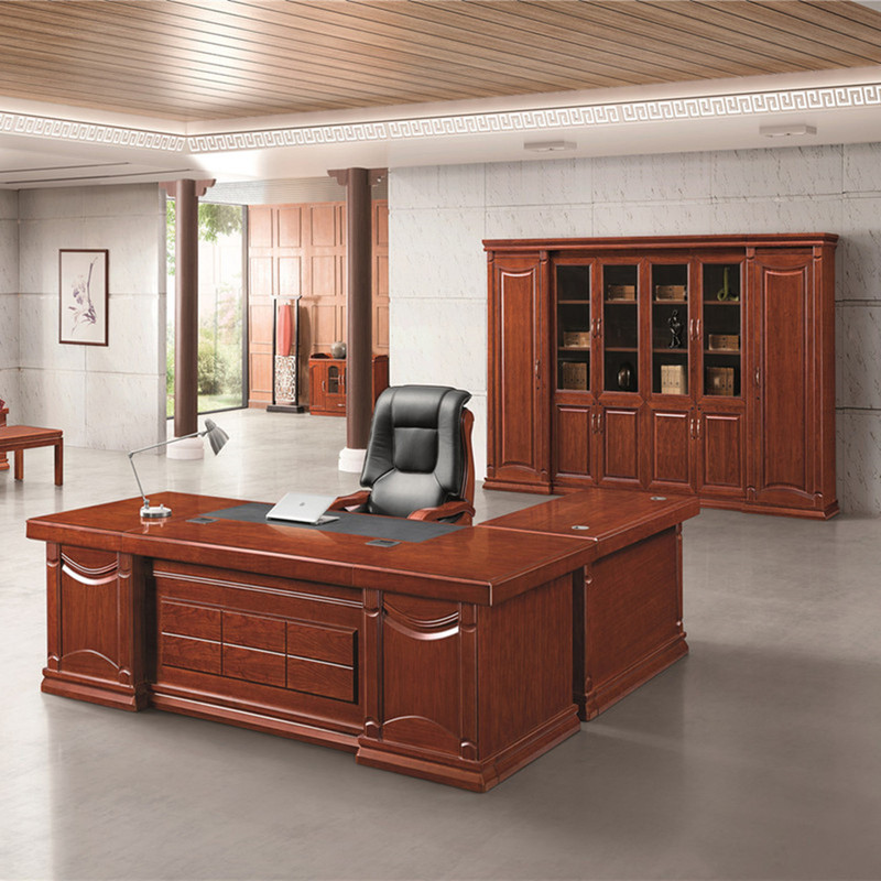 European-Style Quality Chinese-Style Veneer Office Desk Executive Boss Desk Modern Ceo Desk Large Desk Office Furniture European-Style Quality Chinese-Style Veneer Office Desk Executive Boss Desk Modern Ceo Desk Large Desk Office Furniture