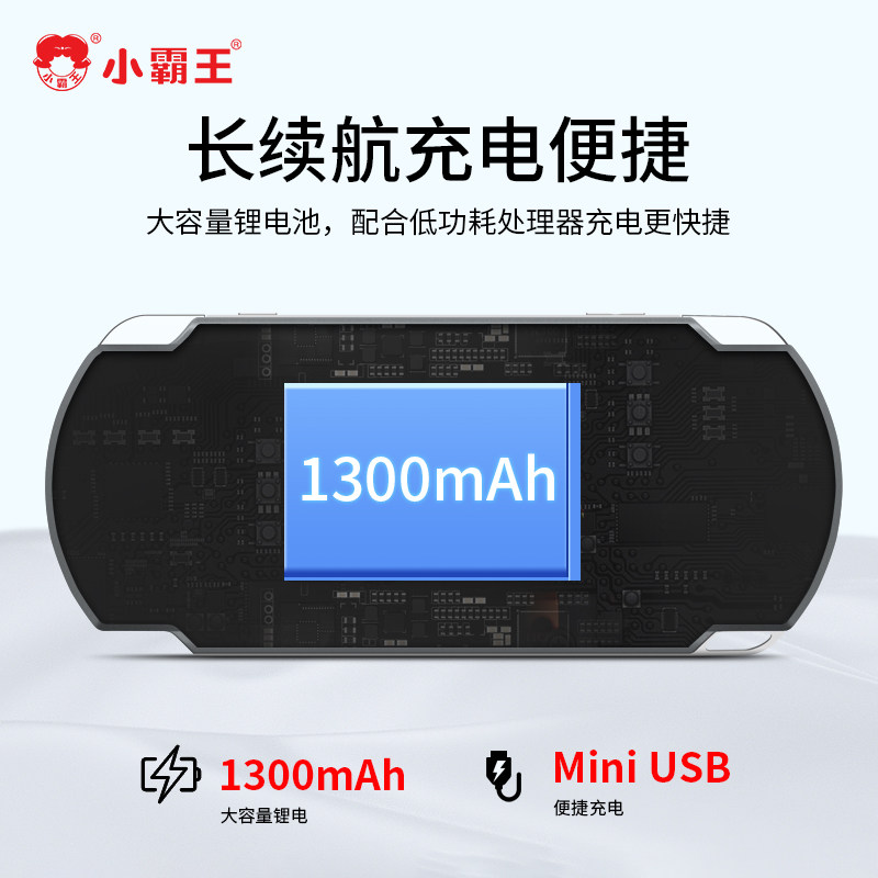 Little Overlord Game Console Handheld 5.1-Inch 2025 New Model Psp Handheld Tetris Game Console Children's Intelligence Development Small Nostalgic Retro Old-Fashioned King of Fighters Gba Arcade Machine