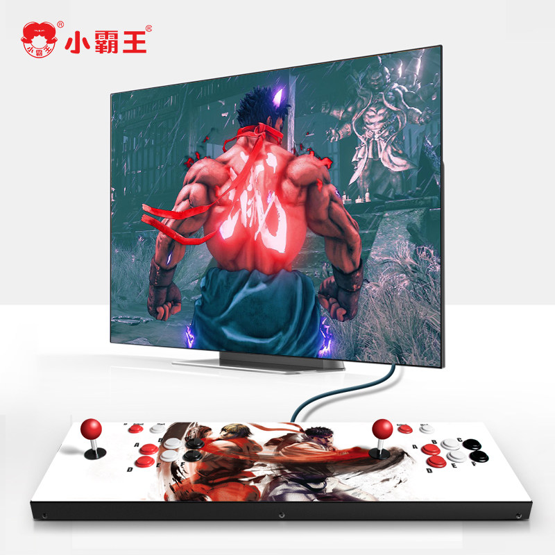 Little Overlord D109 Game Console Moonlight Box 3D Arcade Coin-Operated Home Retro Style Old-Fashioned Joystick Two-Player Fighting Computer Game Console Three Kingdoms Chronicles Pandora