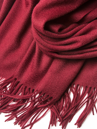 Solid Color High-End Cashmere Scarf for Women, Winter Cheongsam Shawl, 100% Pure Cashmere, Autumn and Winter Dual-Use, Versatile for Winter