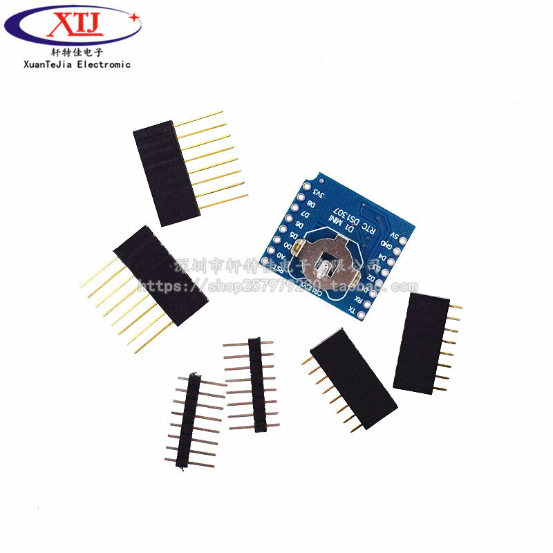 RTC DS1307 (Real Time Clock) + battery - Shield for WeMos D1