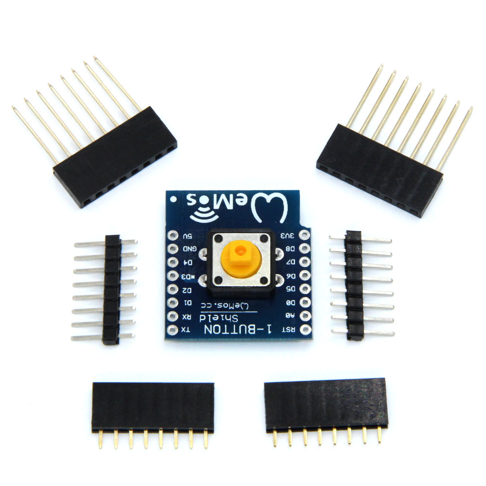 按钮盾 D1 mini 迷你黄色按钮