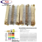 Набор резисторов из углеродной пленки 1/4 Вт, 156 значений сопротивления, по 20 штук в каждом, 1 Ом-10 МОм, 5% 0,25 Вт