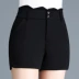 Mùa thu eo cao kích thước lớn co giãn lỏng sen mỏng lá sen trung niên phù hợp với quần short mở quần mẹ quần đùi nữ đẹp Quần short