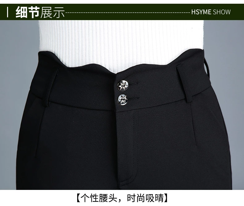 Mùa thu eo cao kích thước lớn co giãn lỏng sen mỏng lá sen trung niên phù hợp với quần short mở quần mẹ quần đùi nữ đẹp
