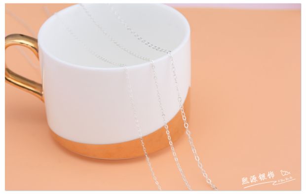 925 sterling bạc bán thành phẩm chuỗi dập nổi chuỗi chéo handmade DIY vòng tay vòng cổ phụ kiện vòng chân - Vòng chân lắc chân bạc