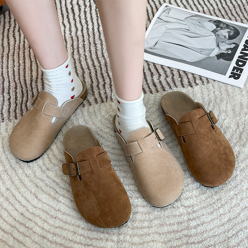 Borkenbauku slippers in summer wear half-Tokhan Version Ugly Shoes with cork soles