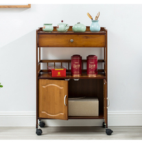 Chinese sideboard modern minimalist locker solid wood tea cabinet cupboard wine cabinet simple microwave oven kitchen cabinet