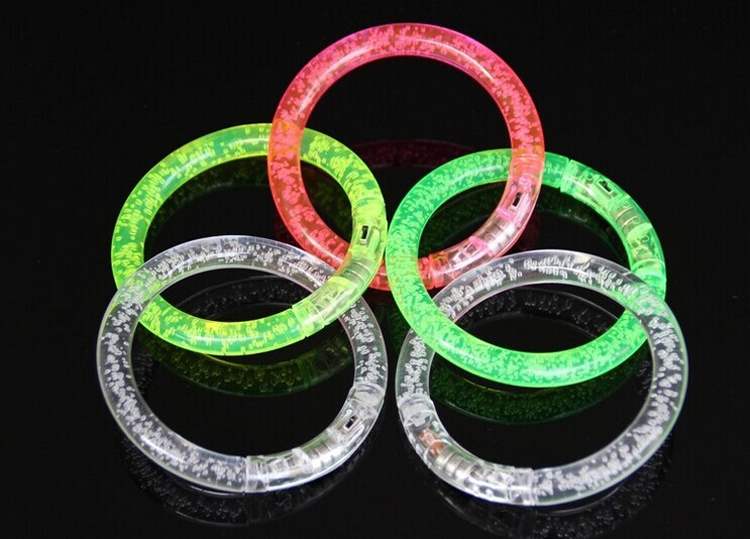 Qiqiu Acrylic Glowing Bracelet Glowing Bracelet LED Crystal Bracelet ktv Bar Concert Nguồn cung cấp - Sản phẩm Đảng / Magic / Hiệu suất 	đồ hóa trang halloween phù thủy