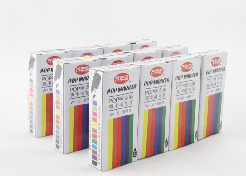 12 túi chất lỏng bổ sung Dấu bút Mike bút quảng cáo POP bút mực bút mực mực nước bút - Mực mực in giá rẻ