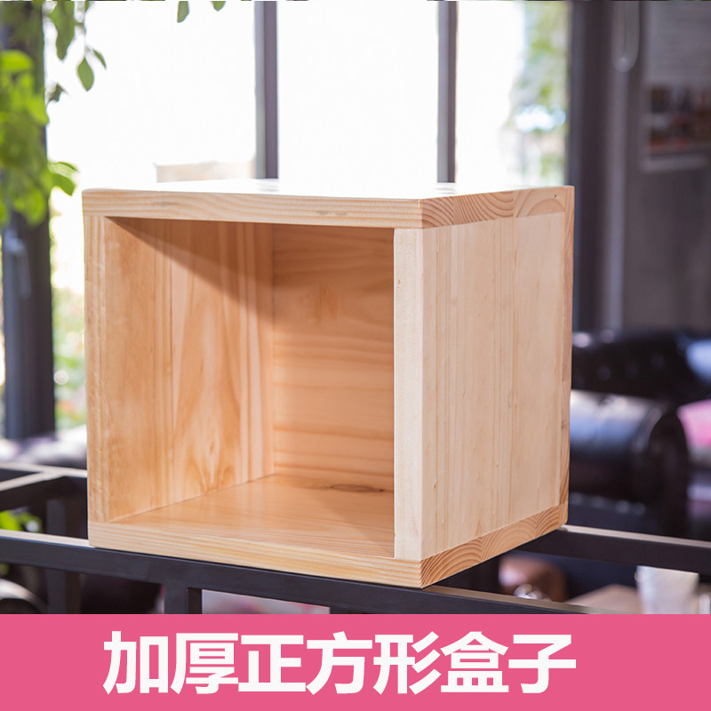 Solid wood wrought iron screen partition retro bookshelf industrial air porch shelf storage cabinet LOFT solid wood box