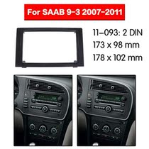 2010 Saab 93 2DIN Car audio navigation DVD universal machine face frame CD modification panel bracket