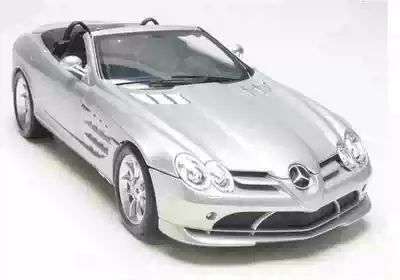 Original 1:18 Mercedes SLR ROADSTER SILVER CONVERTIBLE CAR MODEL collection