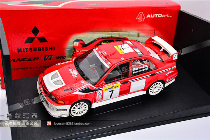 Alto 1:18 AutoArt Mitsubishi Lancer EVO 6 5 WRC #7 car model