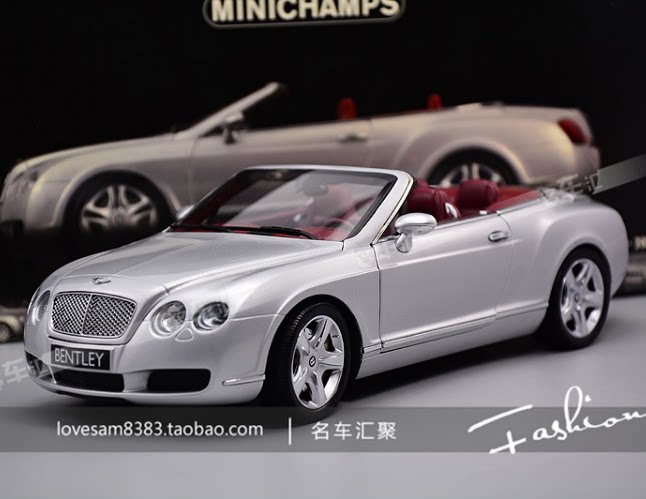 Mini cut 1:18 BENTLEY Continental Bentley Continental GTC car model