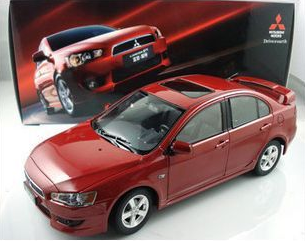 Original 1:18 Southeast Mitsubishi MITSUBISHI Lancer LANCER EX Wing God car model