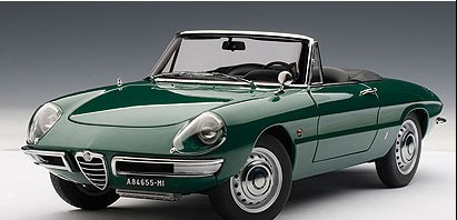 AutoArt Alto 1:18 Alfa Romeo 1600 Spider DUETTO SPIDER Model