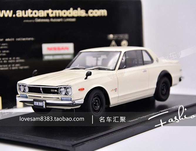 Alto 1:18 SKYLINE GTR GENERATION (KPGC10) white car model