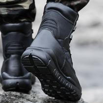 Du Lang genuine autumn and winter outdoor high climbing boots mens ultra-light shock absorption tactical boots wear-resistant non-slip land boots women