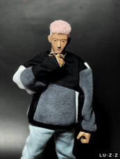 Солдатская детская одежда 手工制作1/6潮流人偶12寸兵人服装配件 bjd6分潮流街个性拼接卫衣