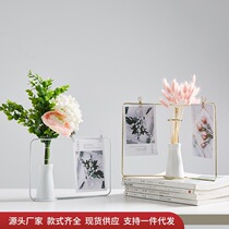 In Nordic style creative postcard ceramic vase fitting a tea shop desktop dry flower plug decoration
