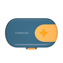 Mini portable storage box medicine bag childrens anti-epidemic medicine cutter back to school sealed compartment travel portable small medicine box