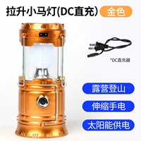 Блестящая лампа лошади Золотая (DC Direct Harging)