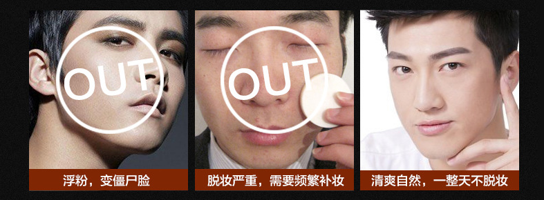 Của nam giới BB Cream Màu Sắc Tự Nhiên Kem Che Khuyết Điểm Acne In Lười Biếng Kem Đồng Bằng Trang Điểm Khỏa Thân Foundation Cream Trang Điểm Mỹ Phẩm Set kem che khuyết điểm cho nam