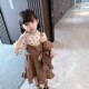 Girls dress spring and autumn 2023 new Korean version of children's foreign style baby suit spring dress princess skirt spring