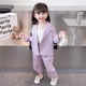 Girls spring and autumn suit suit 2023 new foreign style fashionable girl suit spring baby casual spring Korean version