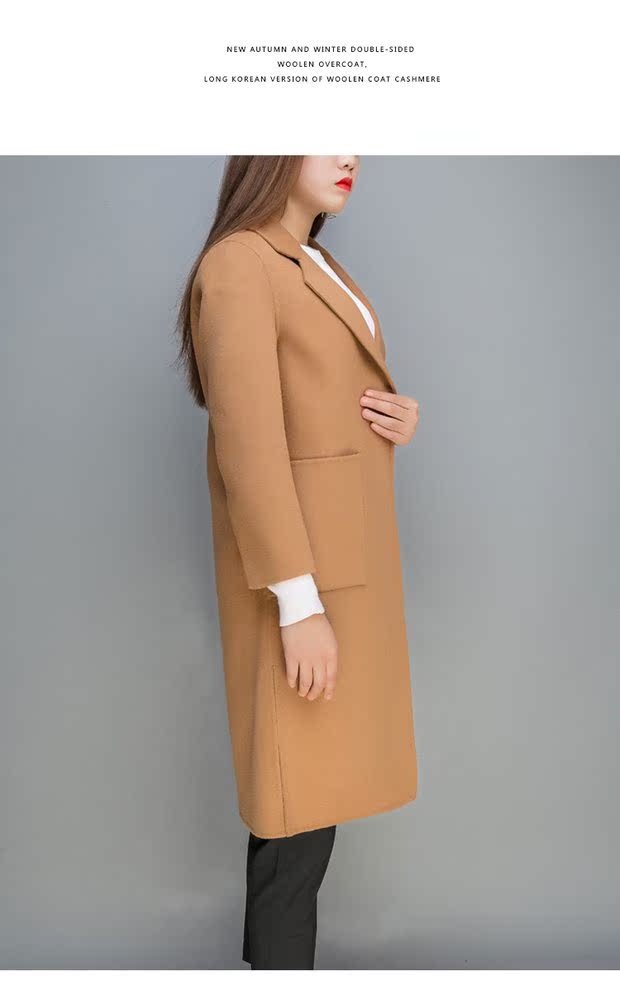 Áo len mới mùa thu 2017 cho mùa đông và áo khoác len nữ dài Hàn Quốc áo khoác len chống mùa cashmere - Áo len lót đôi mẫu áo khoác đẹp