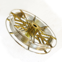 Turning car stream fishing rod golden disc wheel ultra-light pure handmade carbon drill wheel gossip wheel hand dial special fishing line wheel