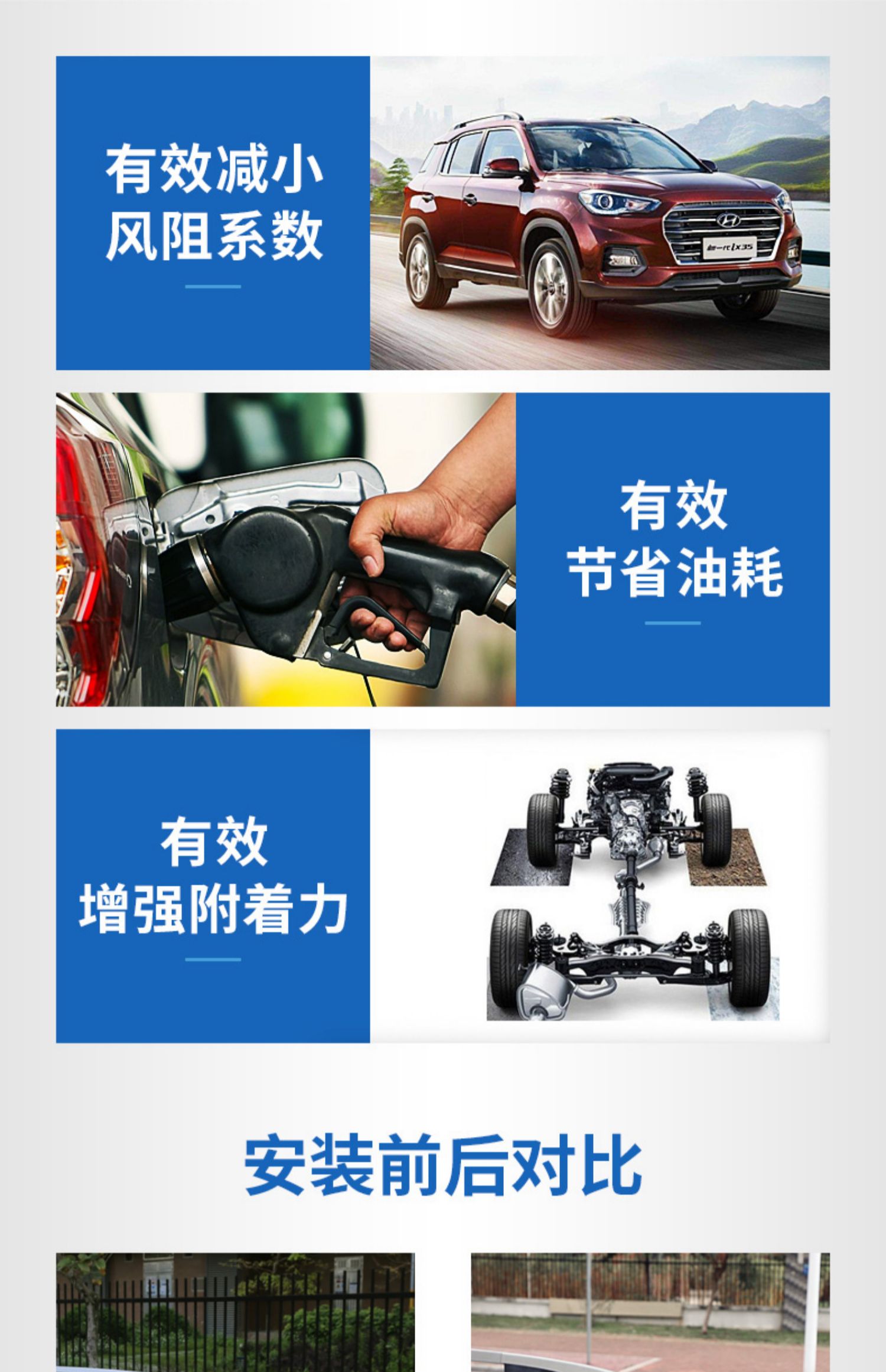 Áp dụng cho Bắc Kinh Hyundai ix35 cánh sau 18 mẫu 2019 IX35 sửa đổi phụ kiện cánh trên cánh - Sopida trên cánh gió oto