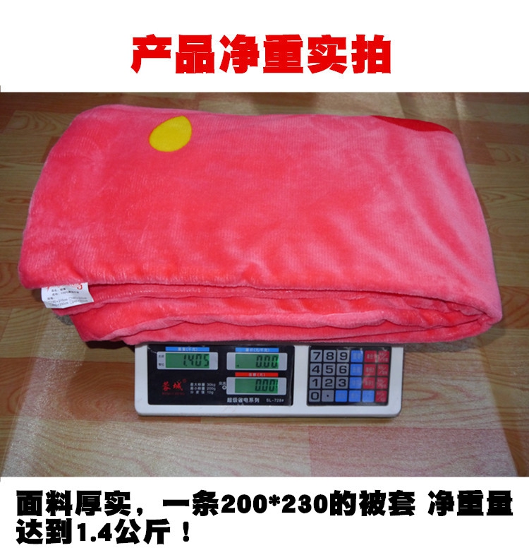 Flannel quilt cover đôi mùa đông dày ấm áp lông thú sinh viên đơn ký túc xá san hô chăn đơn mảnh 	ruột chăn phao	