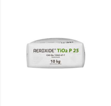 Desfixation gas phase nano titanium dioxide AEROXIDE TiO2 P25