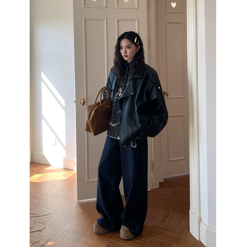 Цветной ретро свитер, демисезонный кардиган, трикотажная булавка, куртка