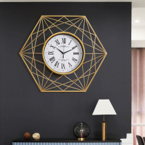 Nordic Creativity Golden Hanging Bell Atmosphere Restaurant Light Lavish Fashion Watch Living Room Home Hanging Wall Clock Iron Art Hanging Watch