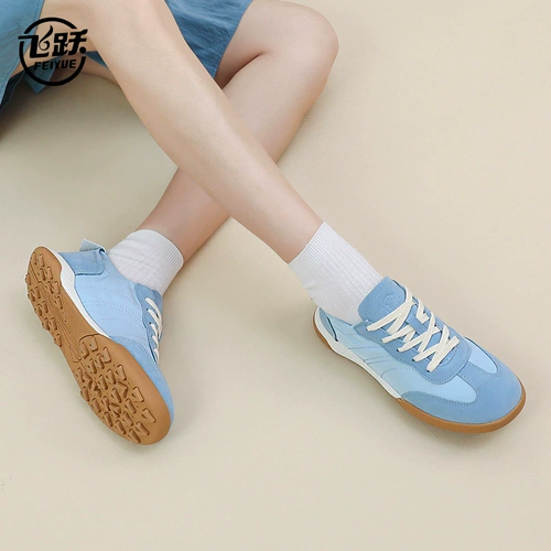 feiyue/飞跃 Легкая обувь GAT, модные напяточники, трендовые тканевые эспадрильи, в стиле балеткор, на резинке