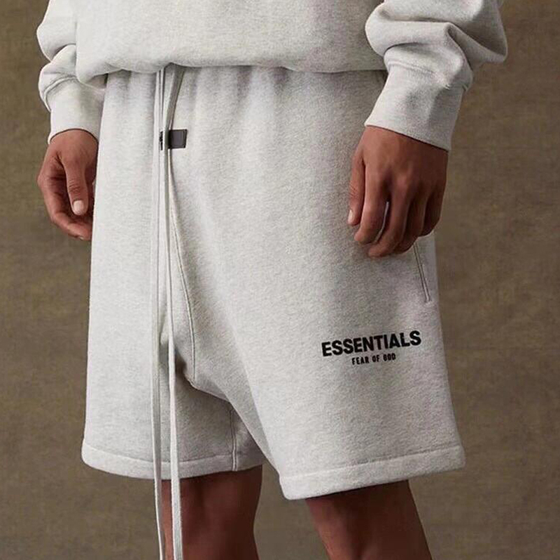 Fog Casual Shorts Unisex Essentials Five-Point Pants Trendy Brand Large Size Elastic Waist Sports Pants