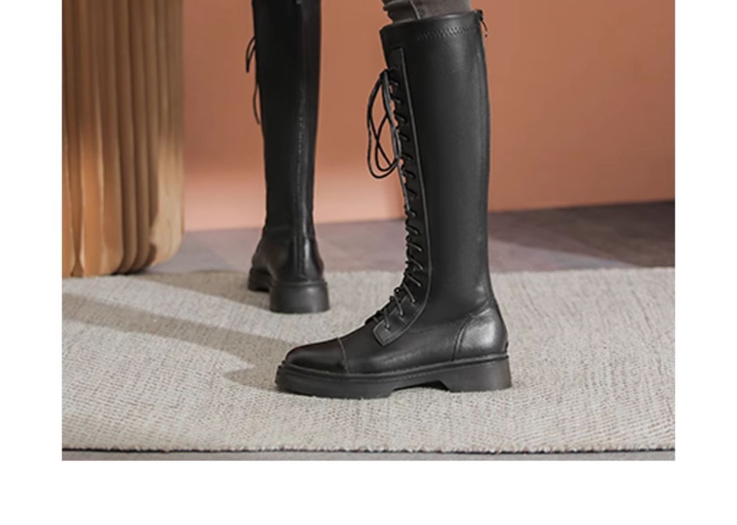 C9618 1620K BOOT CỔ CAO NỮ RUOREAG CỔ CAO QUA GỐI TĂNG CHIỀU CAO GIÀY DÉP NỮ G05 SẢN PHẨM MỚI