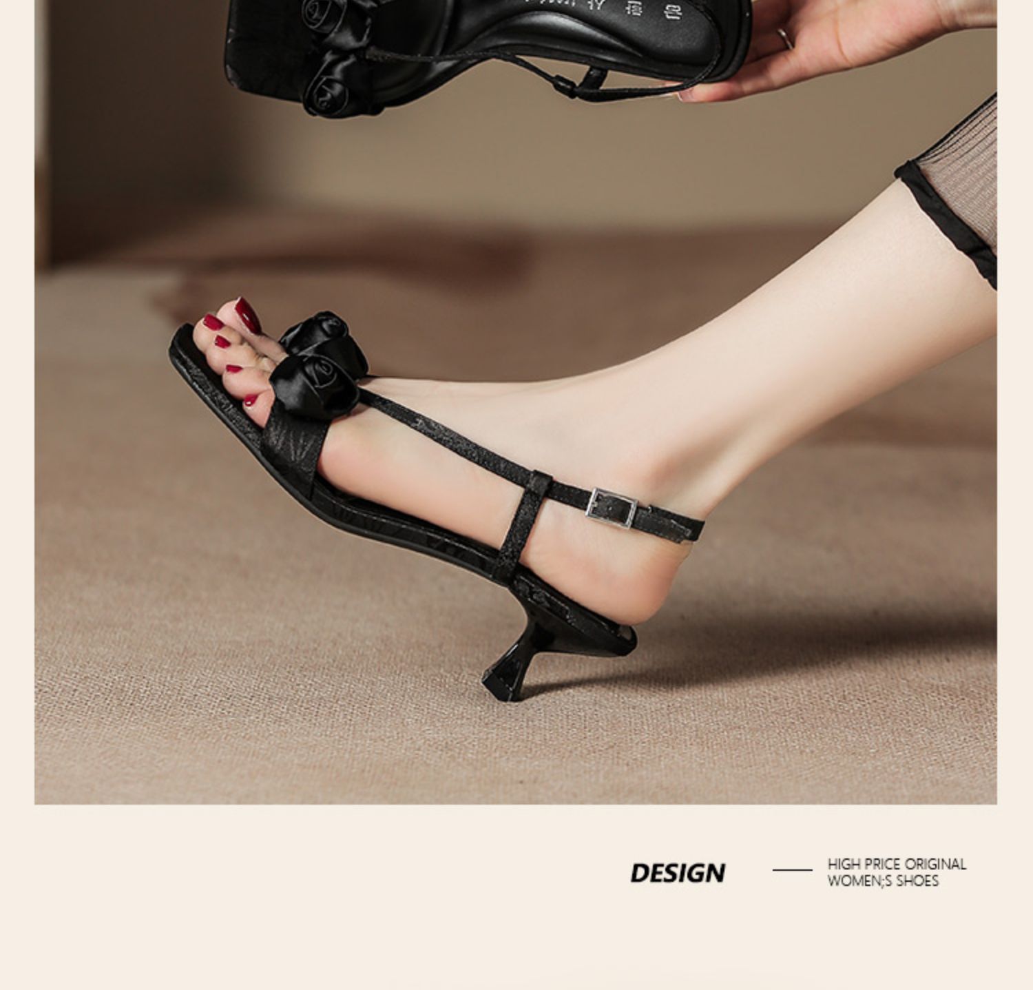 C9335 1380K GIÀY DÉP SANDAL NỮ RUOREAG GÓT NHỌN MÙA HÈ HỌA TIẾT HOA GIÀY DÉP NỮ G04 SẢN PHẨM MỚI