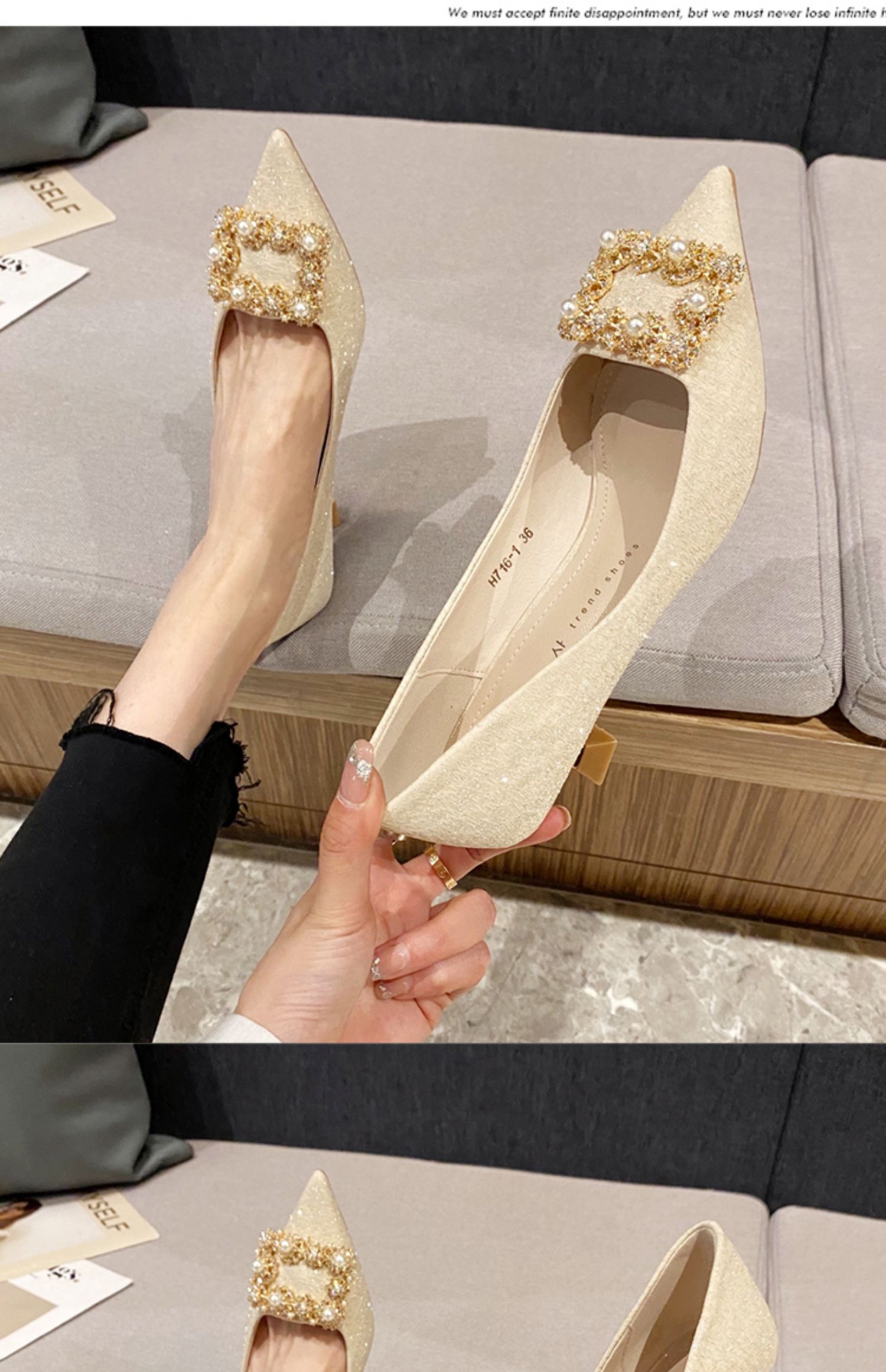 C9649 1420K GIÀY CAO GÓT NỮ RSKREGS SEXY GẮN ĐÁ MÙA HÈ GIÀY DÉP NỮ G04 SẢN PHẨM MỚI