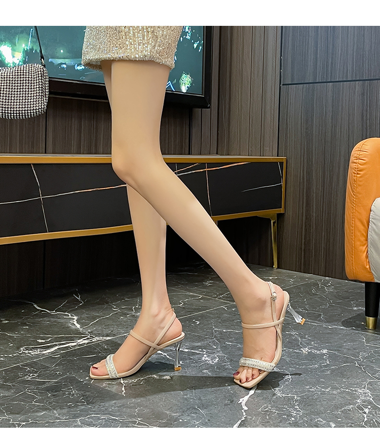 C9353 1380K GIÀY CAO GÓT NỮ RUOREAG GẮN ĐÁ GÓT NHỌN MÙA HÈ GIÀY DÉP NỮ G04 SẢN PHẨM MỚI