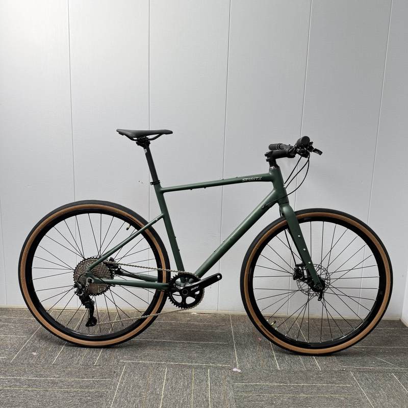 Spiritx Quick-Release 10-Speed Straight Handlebar Aluminum Gravel Road Bike with Hydraulic Disc Brakes for Commuting Spiritx Quick-Release 10-Speed Straight Handlebar Aluminum Gravel Road Bike with Hydraulic Disc Brakes for Commuting