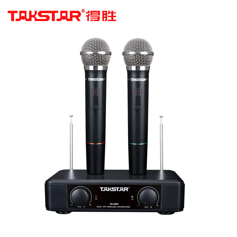 Winning Wireless Mic 1 Drag Two Introductory Conference Home Stage ktv Private microphone Dewin handheld singing microphone TS-2200