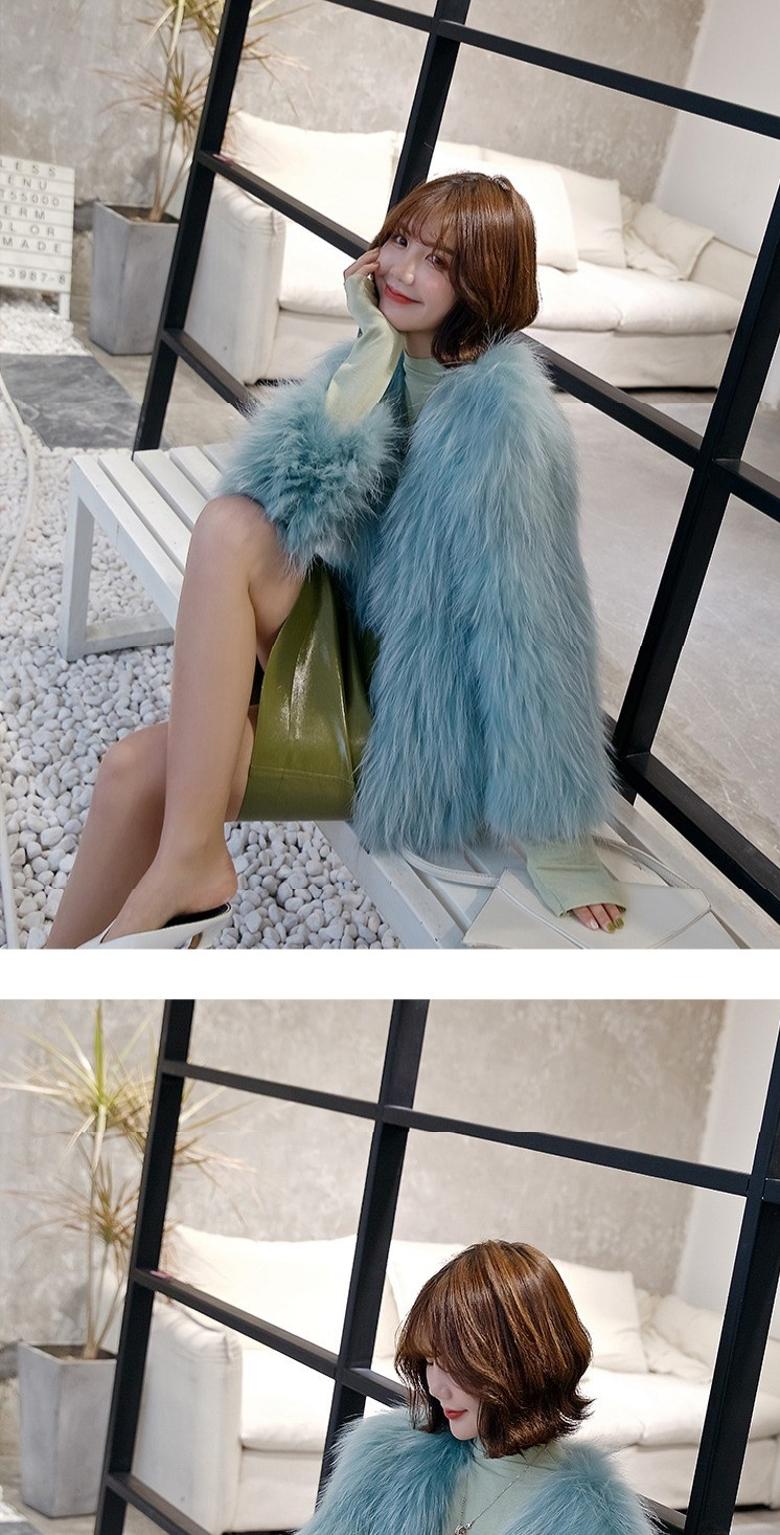 Lông lông hai mặt dệt lông gấu trúc có giá trị cao là lông cáo mỏng lông dài giữa lông phụ nữ - Faux Fur