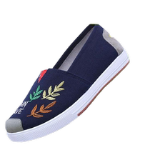 New tendon-soled cloth shoes spring womens shoes old Beijing mom flat soft-soled work casual sneakers canvas shoes