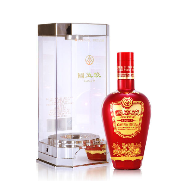 五粮液股份 国五液 红瓶 52度浓香型白酒 500ml 天猫优惠券折¥299包邮(¥599-300)