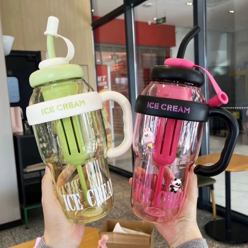 YZ-爆款冰霸杯夏季水杯高颜值女大肚杯可爱学生吸管杯