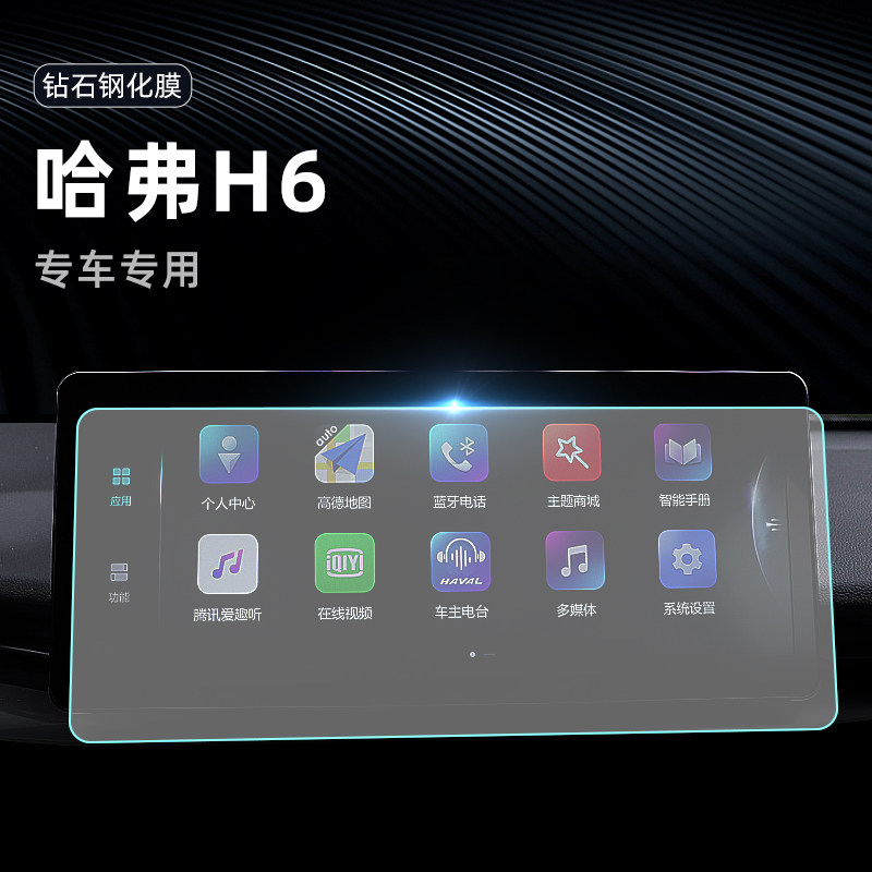 21 Three generations of Haver h6 Screened steel Membrane Navigation Harvard 3rd Generation Middle Control Cling Film Interior Protection National Tide Version